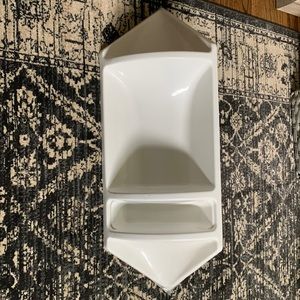 Built in shower shelf